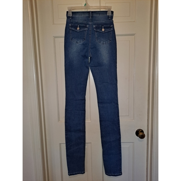 Blue skinny Jeans NWOT Size extra small  tall - Picture 2 of 13